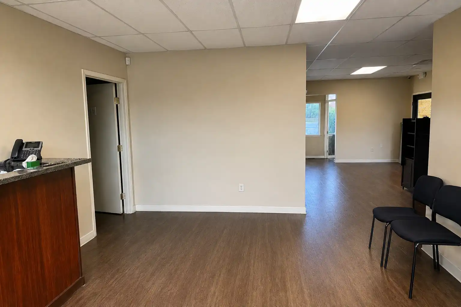 The same space restored and ready to reopen