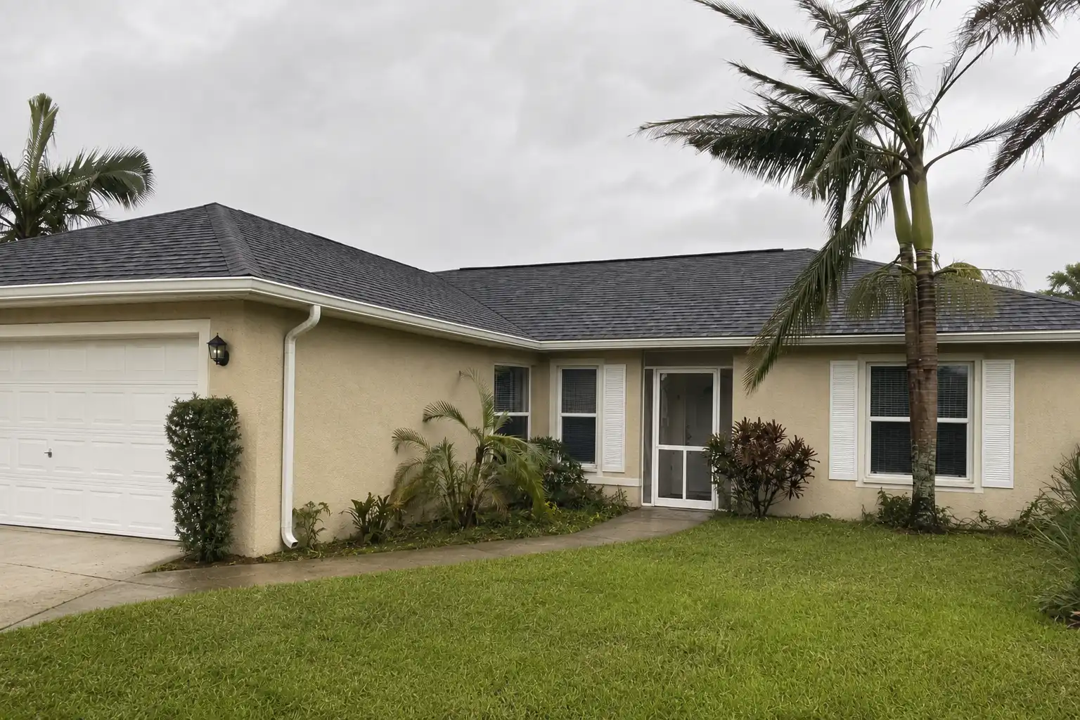 The same property secured, repaired, and restored